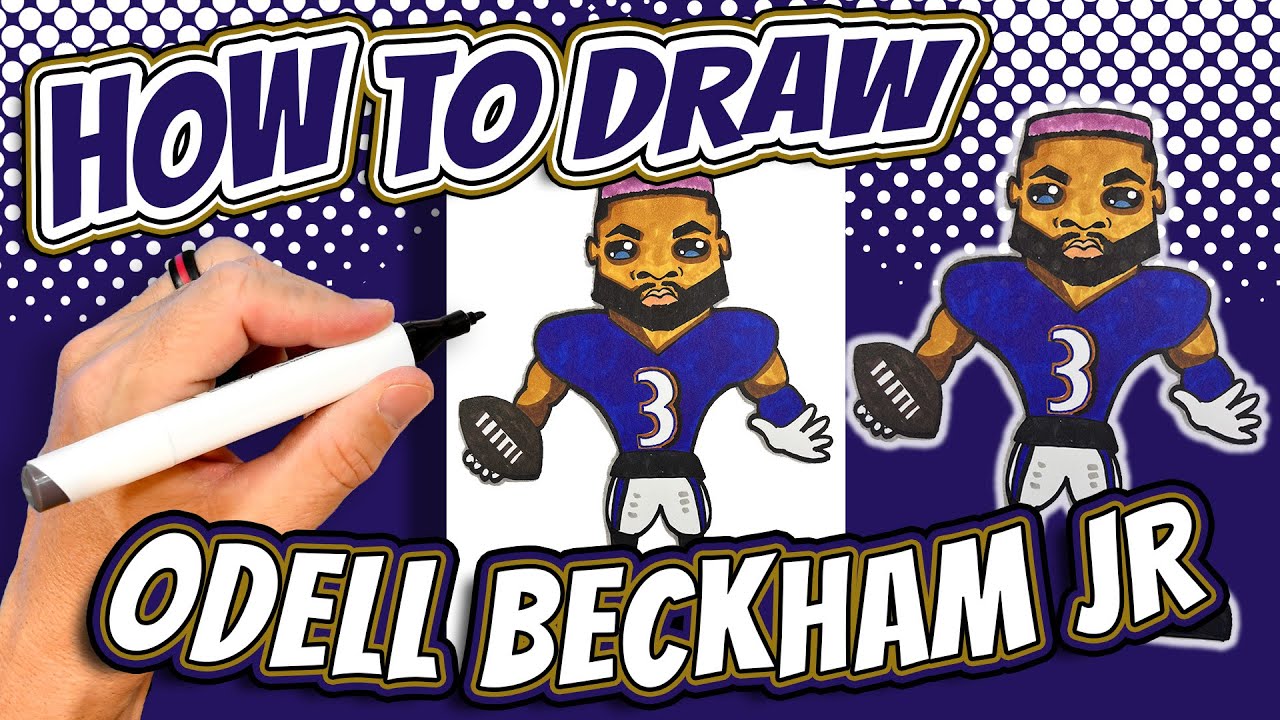 How to draw odell beckham jr for kids