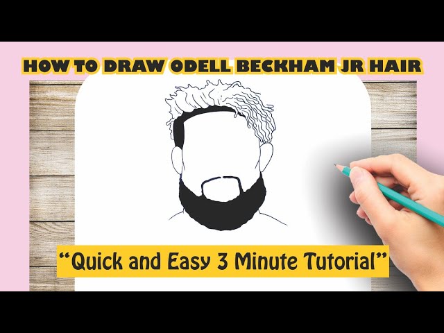 How to draw odell beckham jr hair