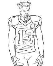 Printable coloring page of nfl logo