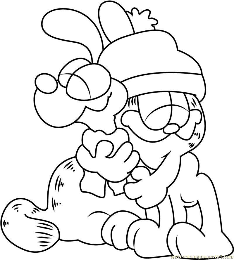 Garfield coloring pages printable for free download