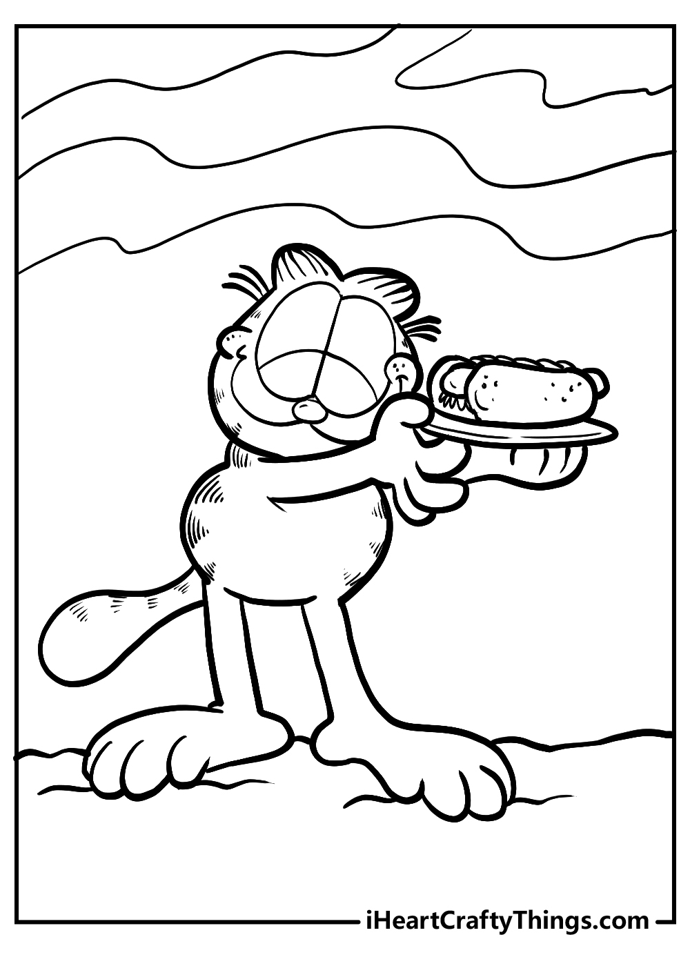 Printable garfield coloring pages updated