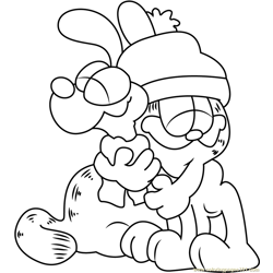 Odie coloring pages for kids