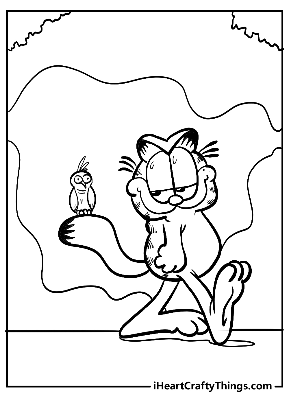 Printable garfield coloring pages updated