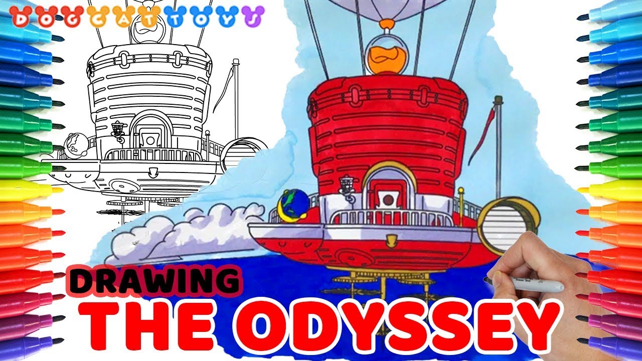 How to draw super ario odyssey the odyssey drawing coloring pages for kids