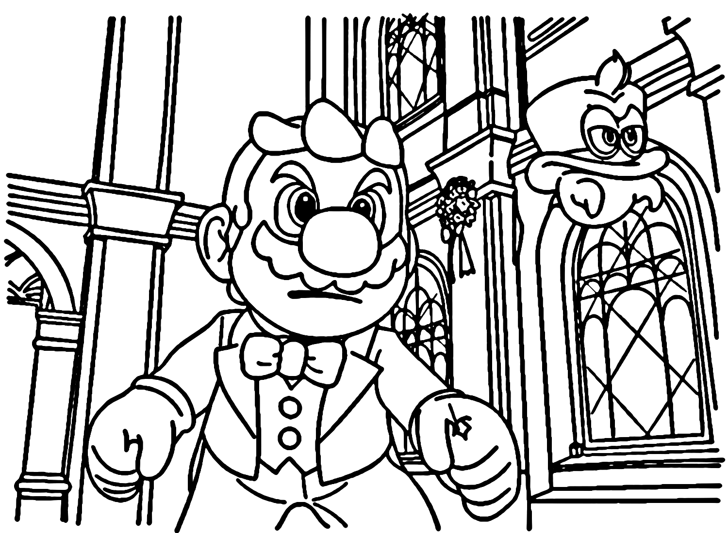 Super mario odyssey coloring pages