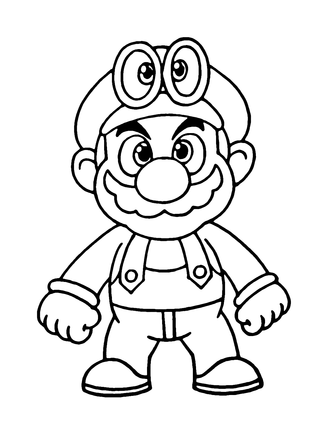 Super mario odyssey coloring pages printable for free download