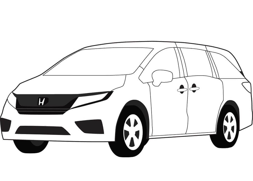 Honda odyssey coloring page