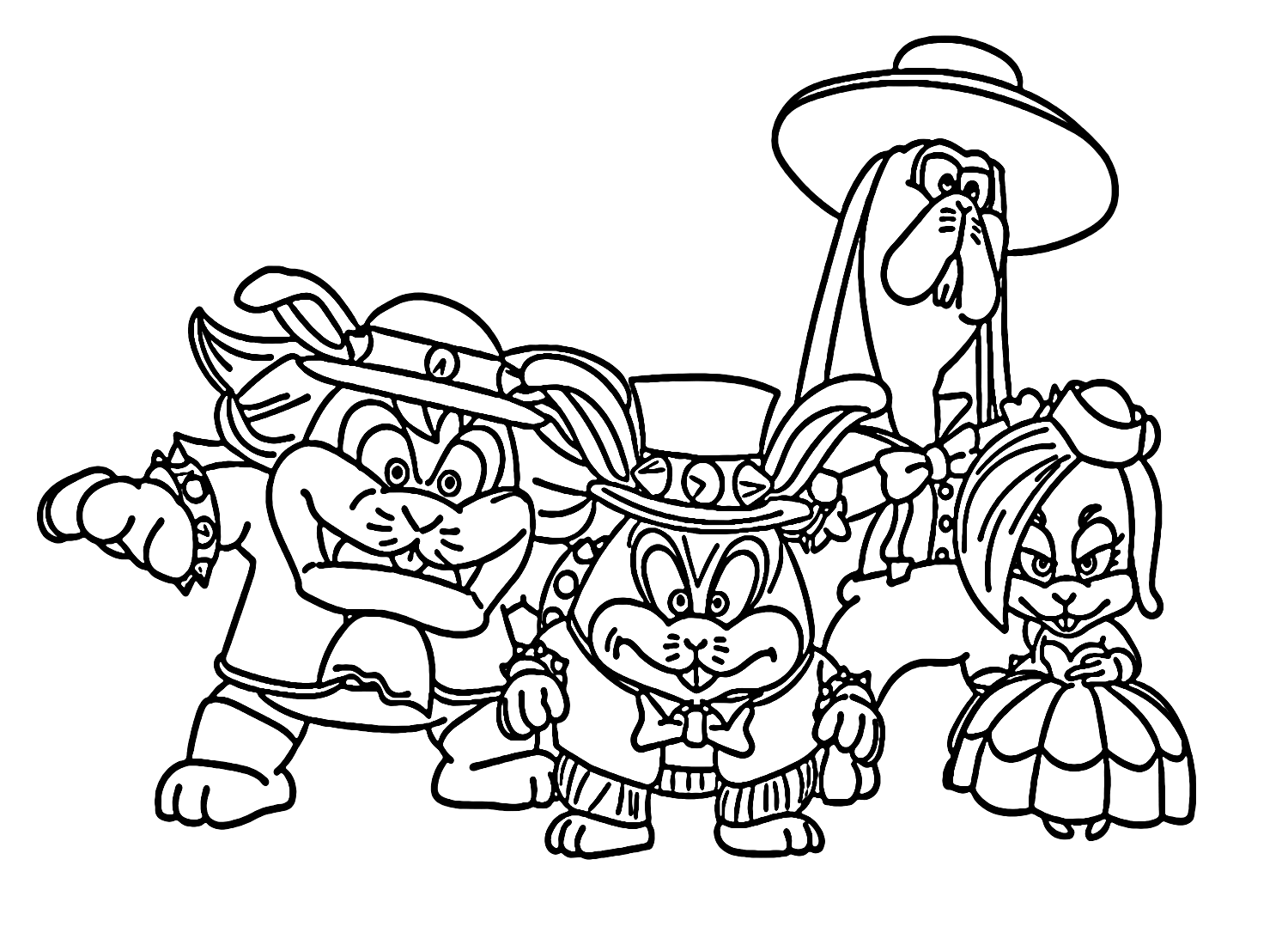 Super mario odyssey coloring pages