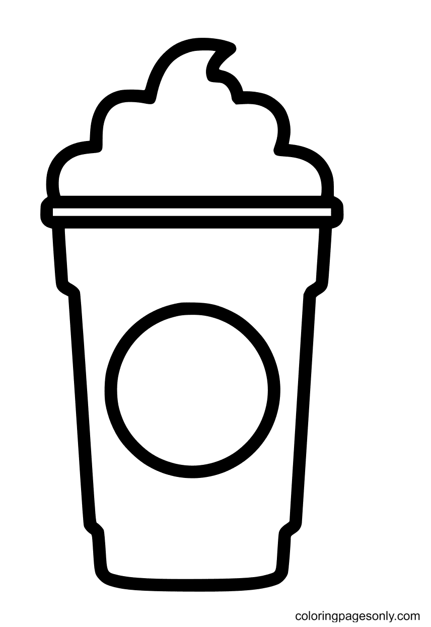 Starbucks coloring pages printable for free download