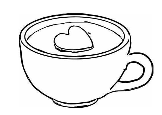 Cup coloring pages