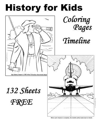 Free printable american history coloring pages