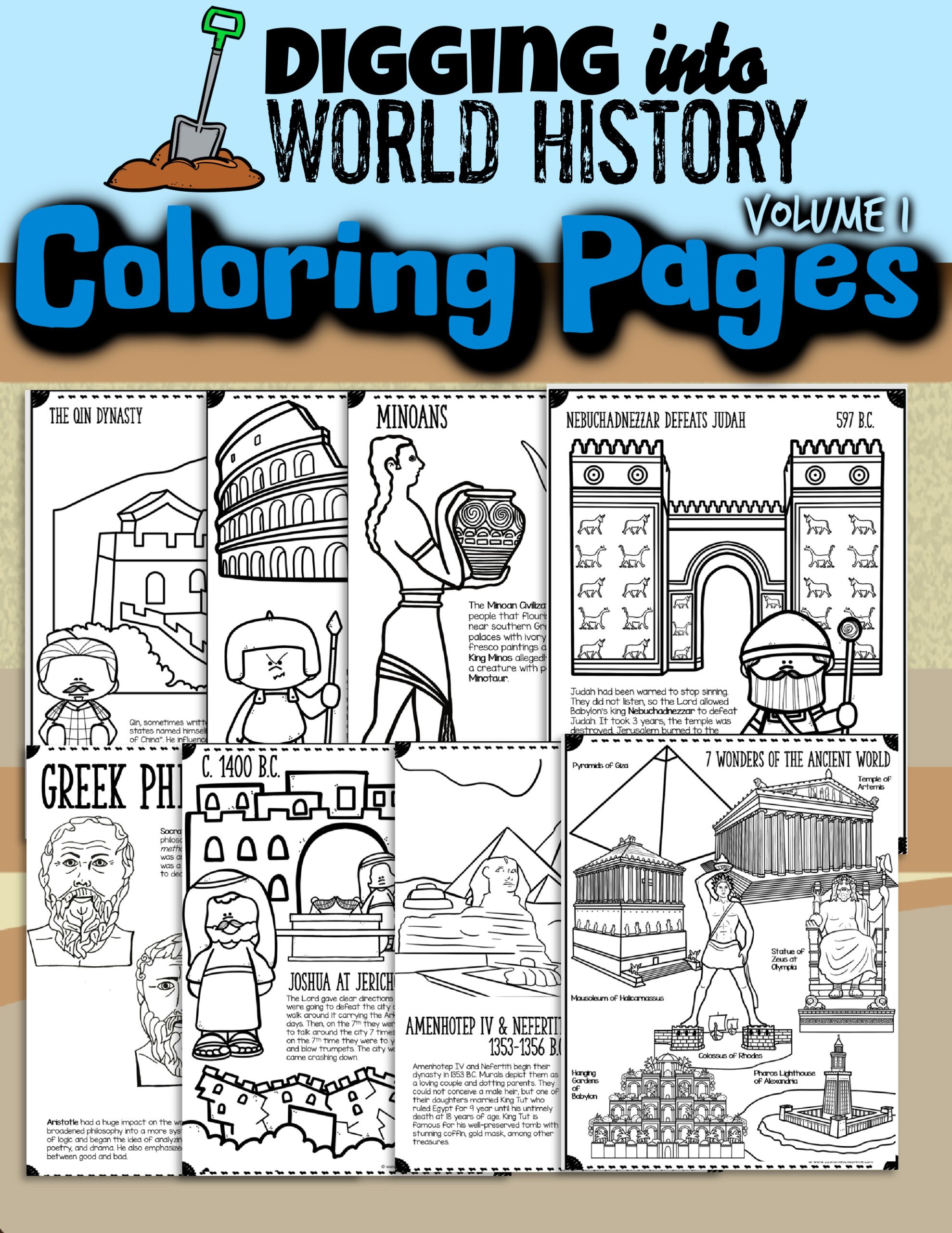 World history coloring pages
