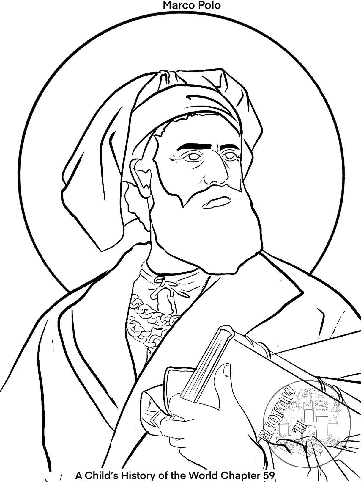 A childs history of the world chapter coloring page