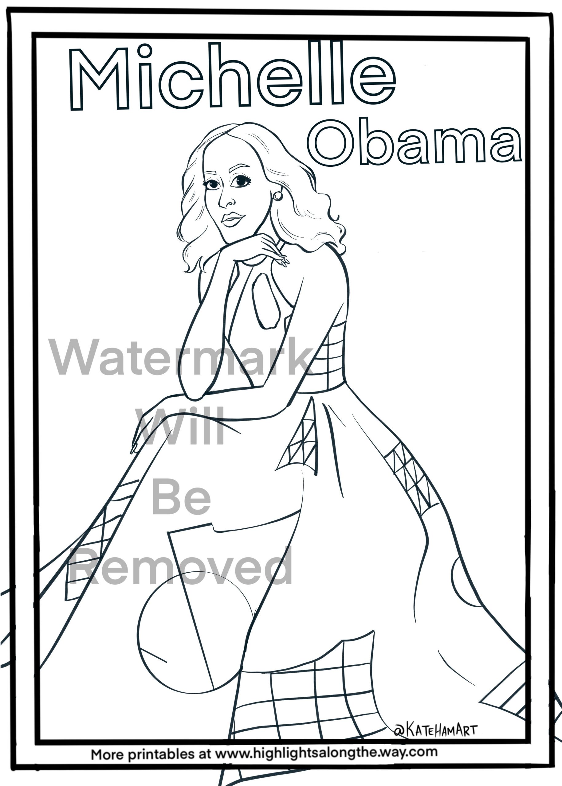 Womens history month free printable coloring pages