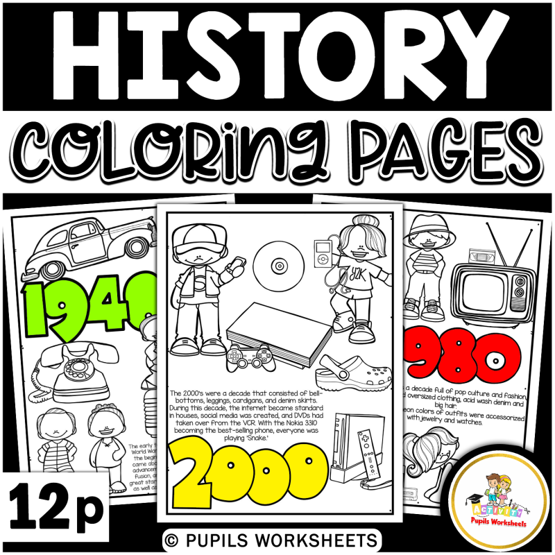 Amerin dedes history coloring pages