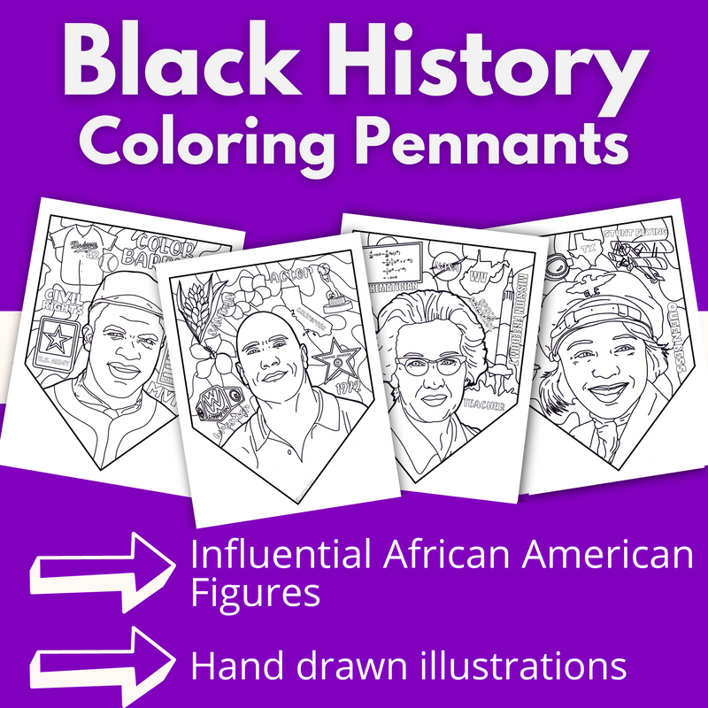 Black history month coloring pages â schoolgirl style