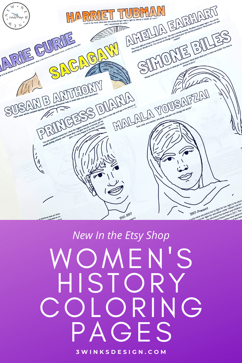 Womens history coloring pages