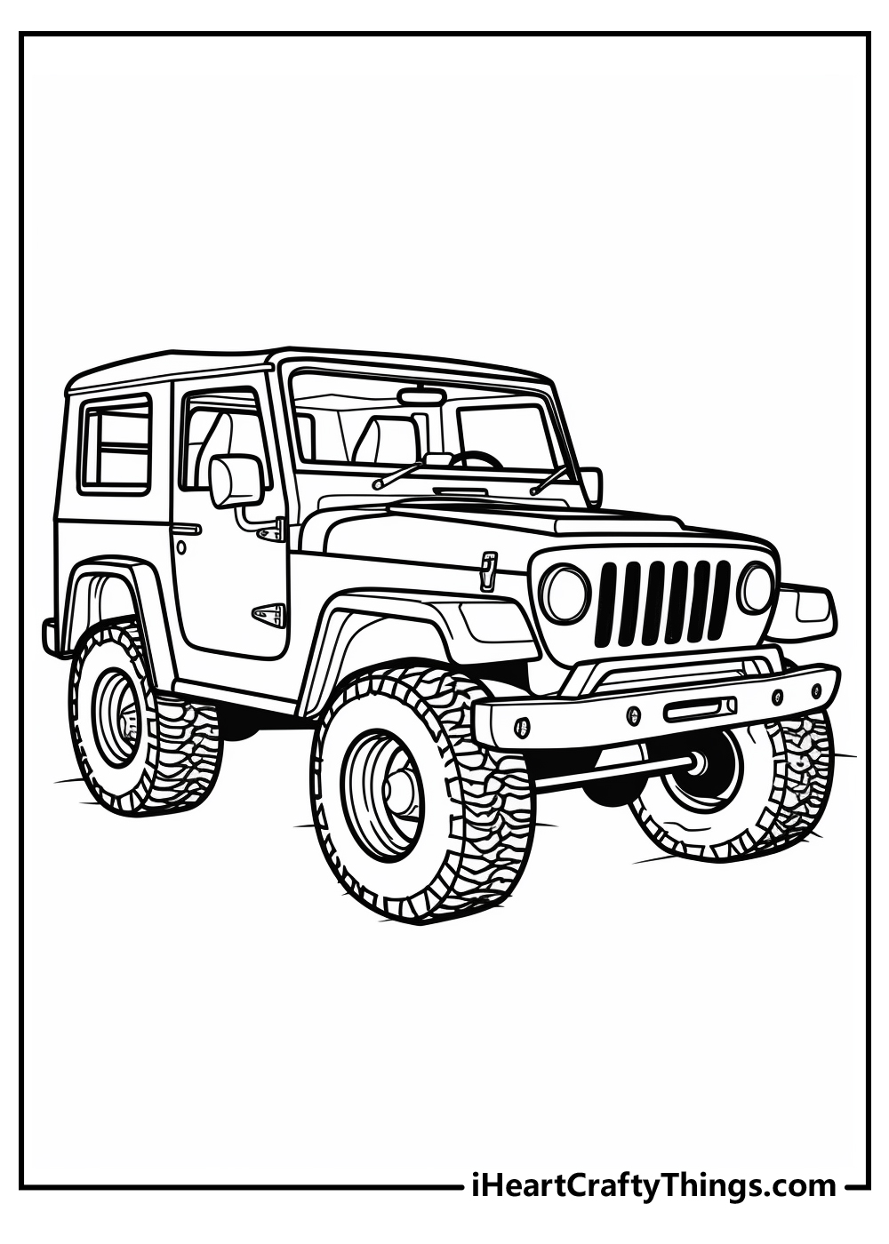 Jeep coloring pages free printables