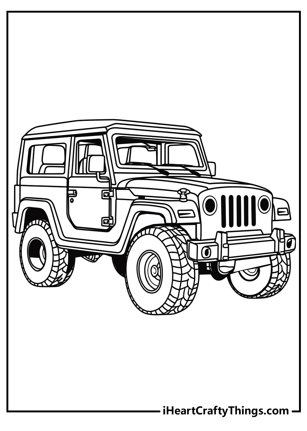 Jeep coloring pages free printables