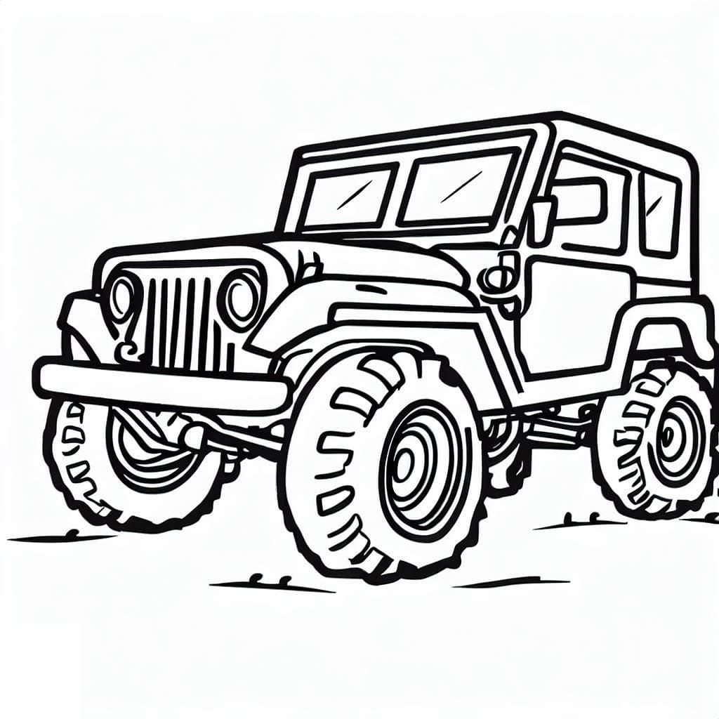 Jeep coloring pages