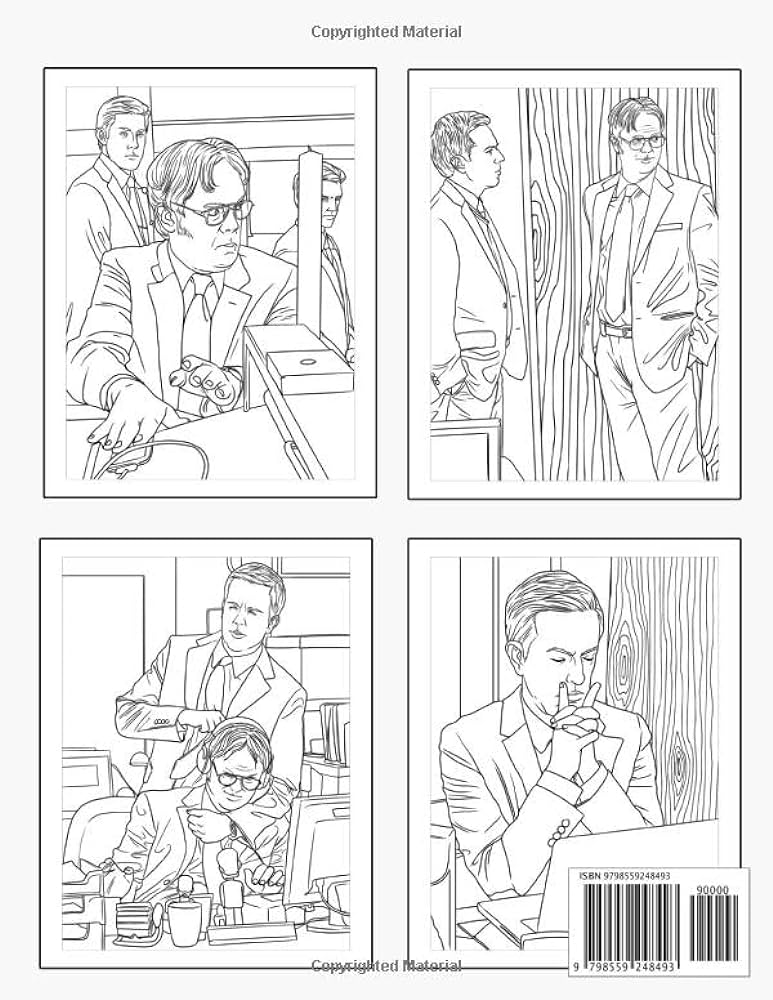 The office coloring book the offices humorous adult coloring book with dunder mifflin michael scott dwight schrute â wimmer barbel books