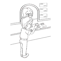 Post office coloring pages