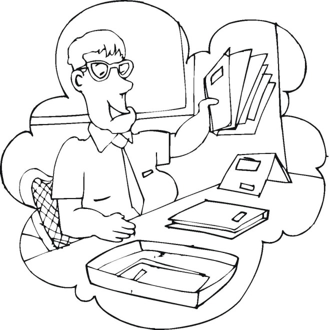 Free office coloring pages