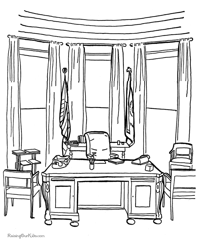 The oval office coloring page house colouring pictures coloring pages house colouring pages