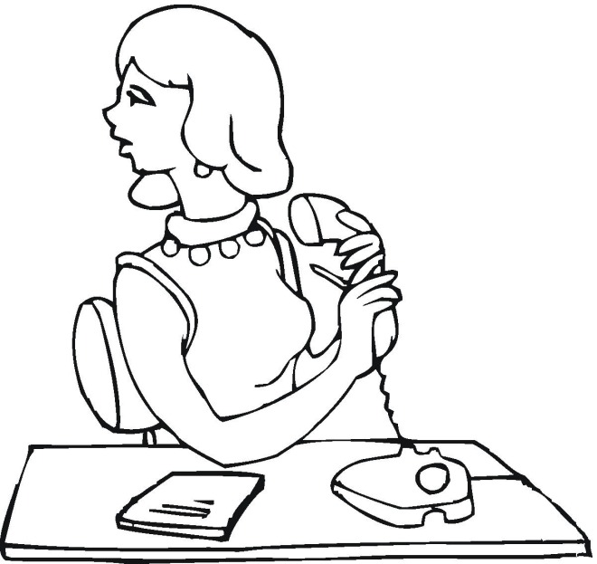 Free office coloring pages