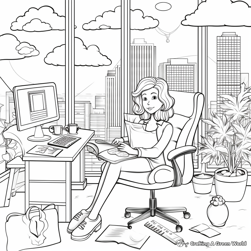 Administrative professionals day coloring pages