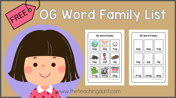 Og word family list