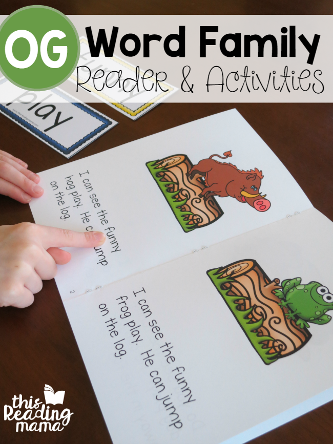 Learn to read og word family reader activities