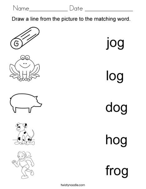 Name date coloring page word family worksheets word families kindergarten phonics worksheets