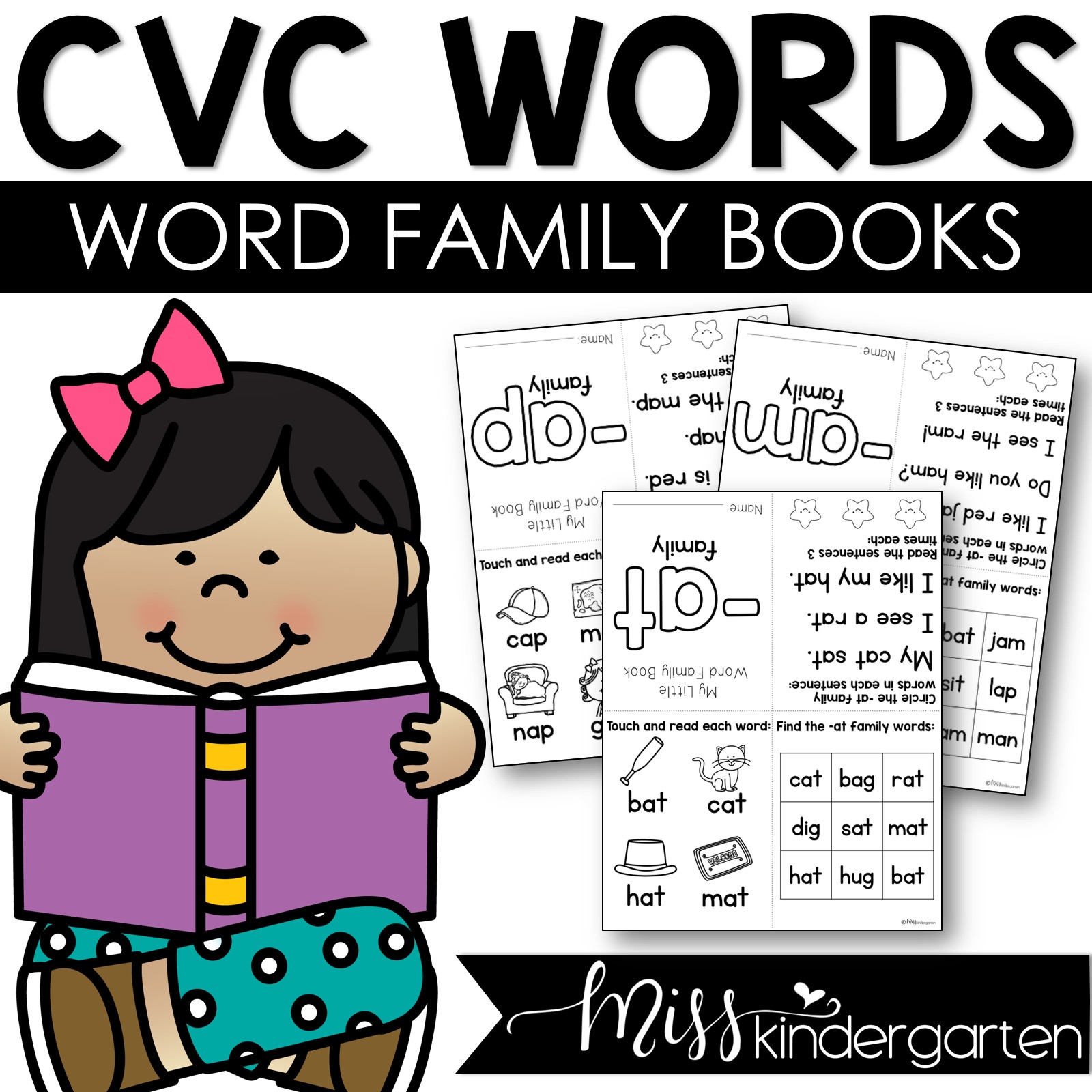 Cvc words word family books