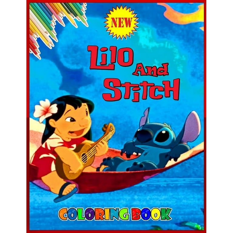 Lilo and stitch coloring book a great lilo and stitch coloring book for kids with unique hand