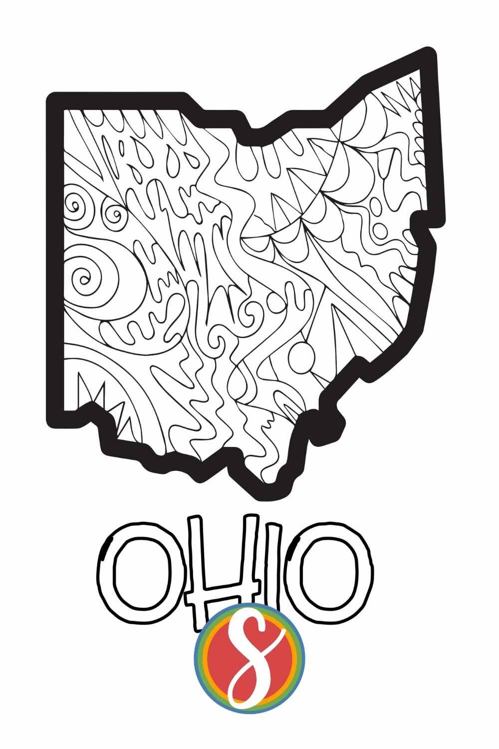 Free ohio coloring pages â stevie doodles