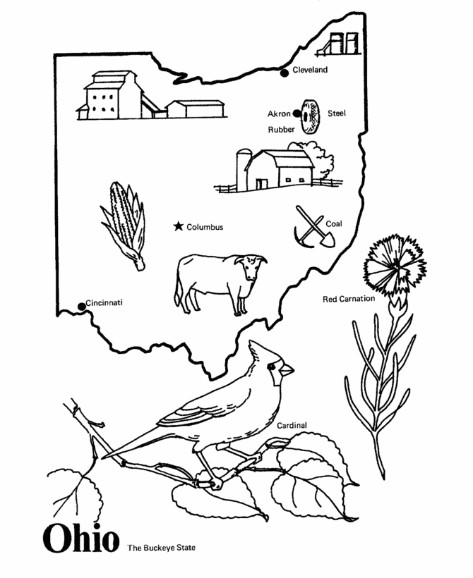 Discover the charm of ohio state coloring pages