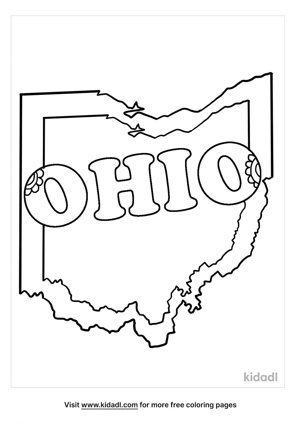 Free ohio coloring page coloring page printables