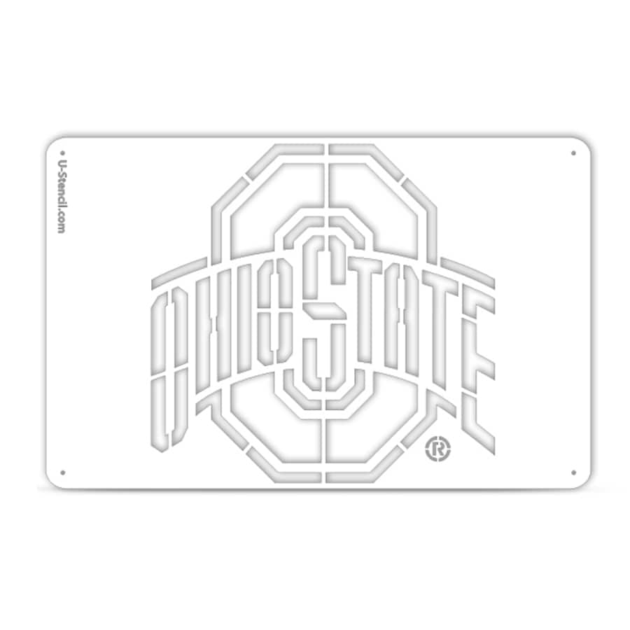 Ohio state buckeyes primary logo tailgater stencil