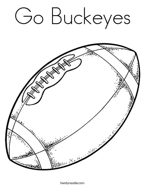 Go buckeyes coloring page