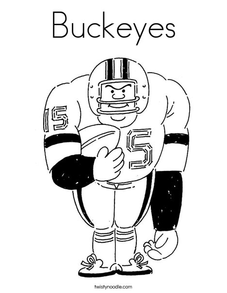 Buckeyes coloring page