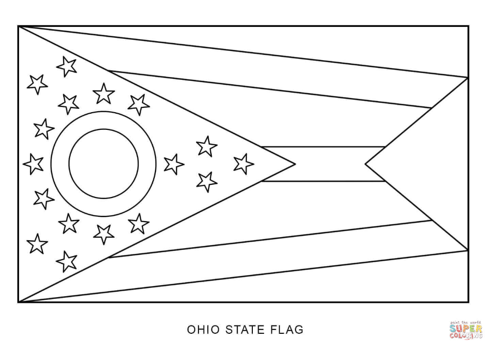 Flag of ohio coloring page free printable coloring pages flag coloring pages ohio state flag ohio flag