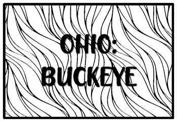 Ohio buckeye state tree coloring pages by anisha sharma tpt