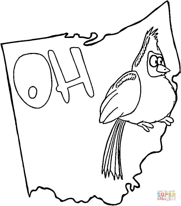 Ohio coloring page free printable coloring pages