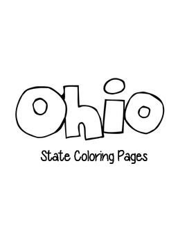 Ohio state coloring pages by loving life in kindergarten tpt