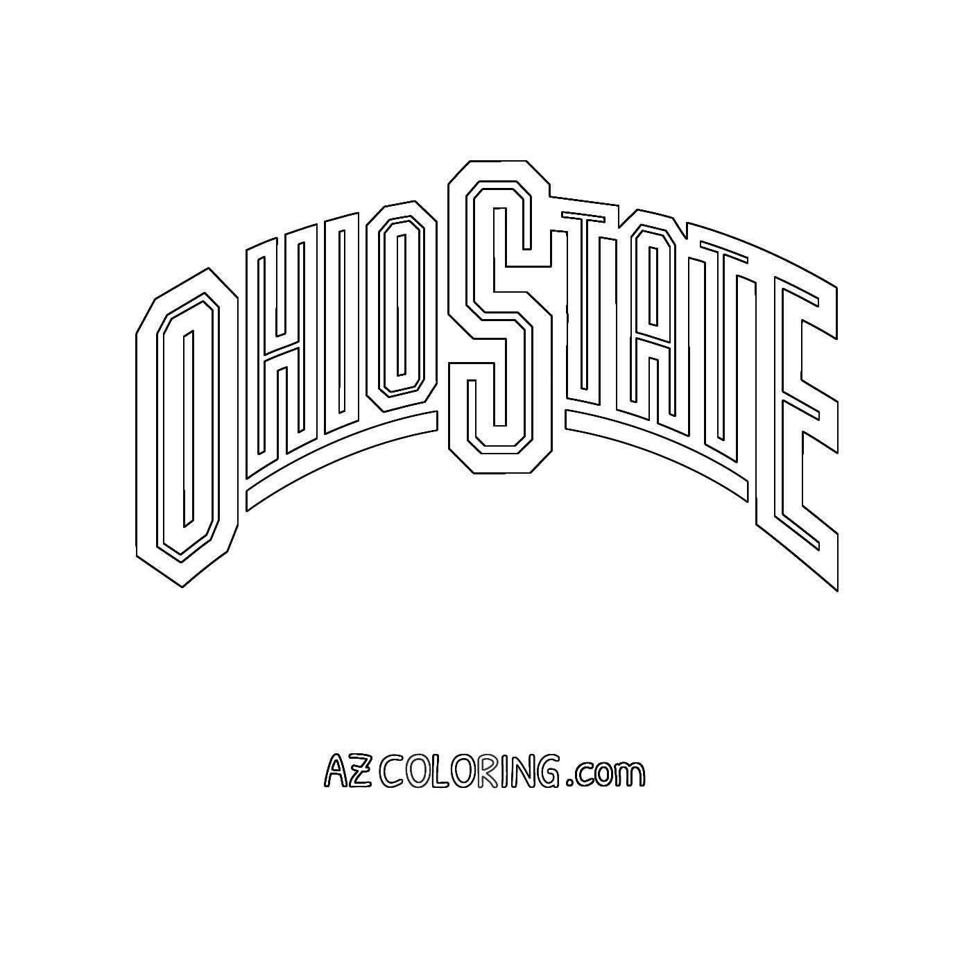 Free ohio state buckeyes coloring ohio state buckeyes ohio state colors ohio state