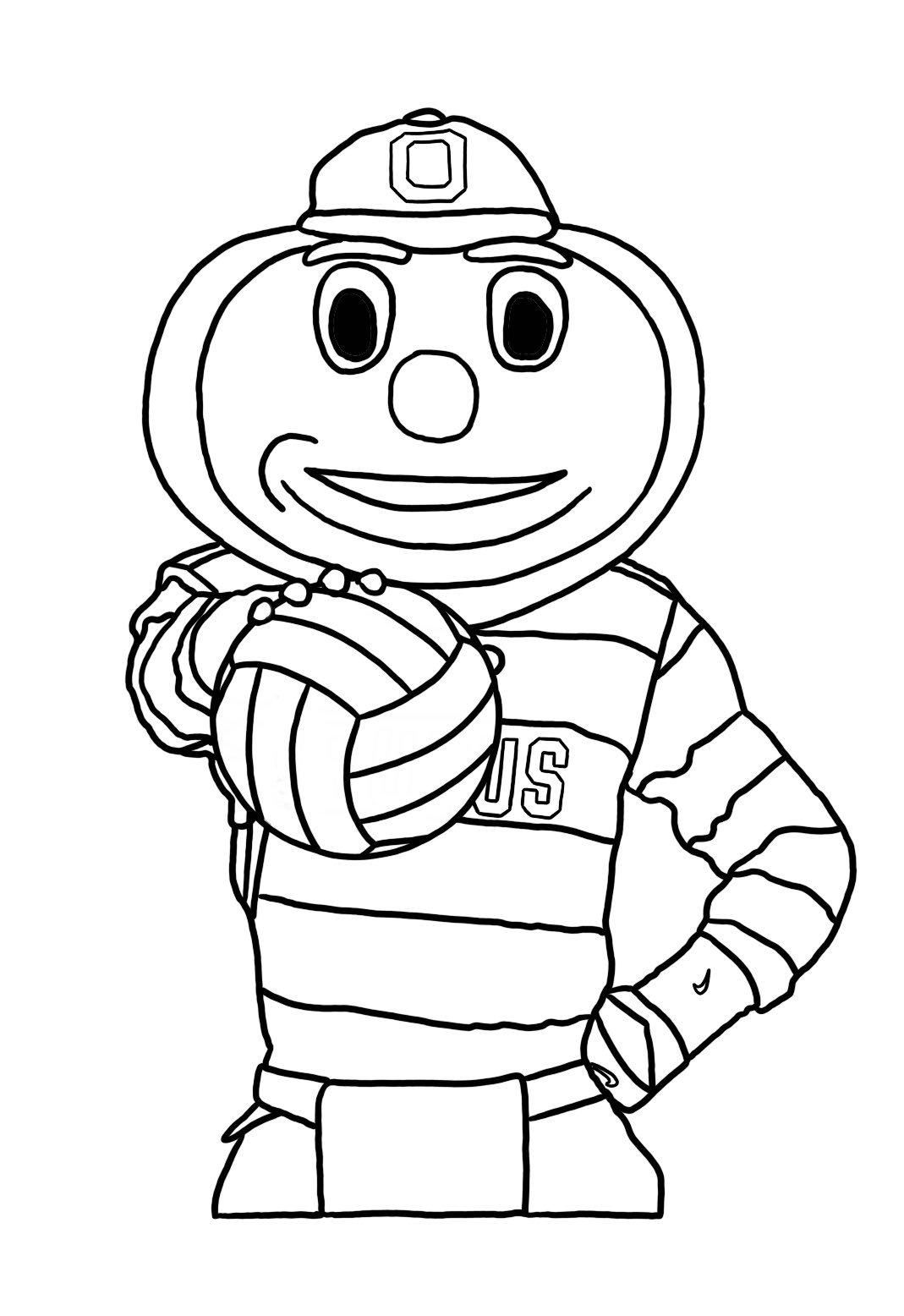 Brutus buckeye ð on x rt ohiostatewvb sophomore outside adriapowell drew some awesome ð brutus volleyball coloring pages use the link below to download tâ x