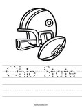 Ohio state coloring page