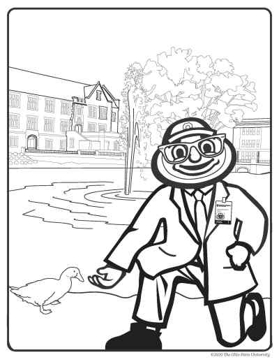 Coloring page college of