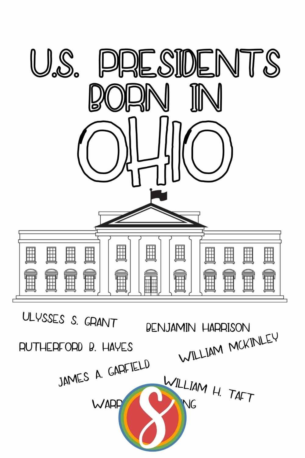 Free ohio coloring pages â stevie doodles